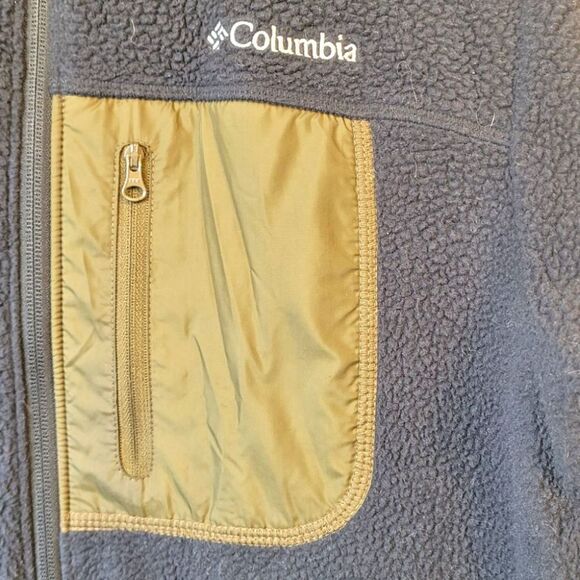 Columbia Men's Black Teddy Zip Up Jacket Size S - Picture 4 of 5